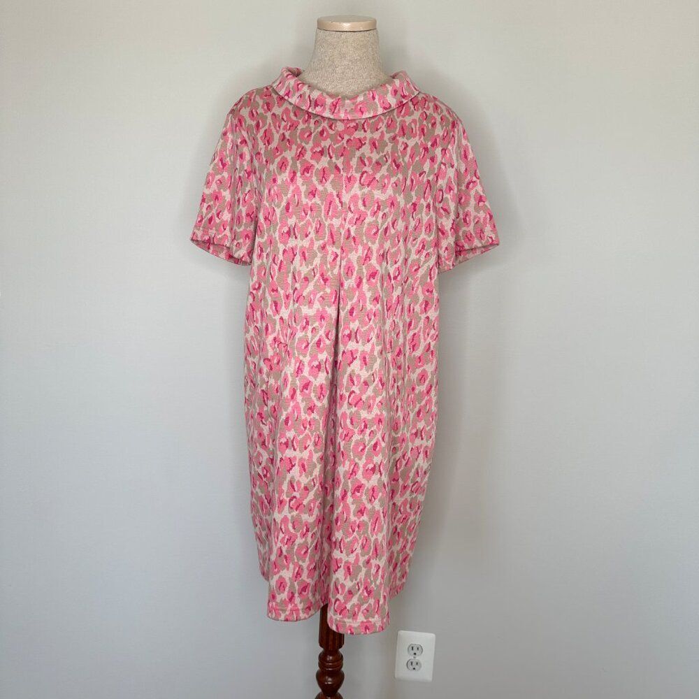 Tyler Boe Women'a Kristen Dress Cheeky Pink Cheetah Size Large